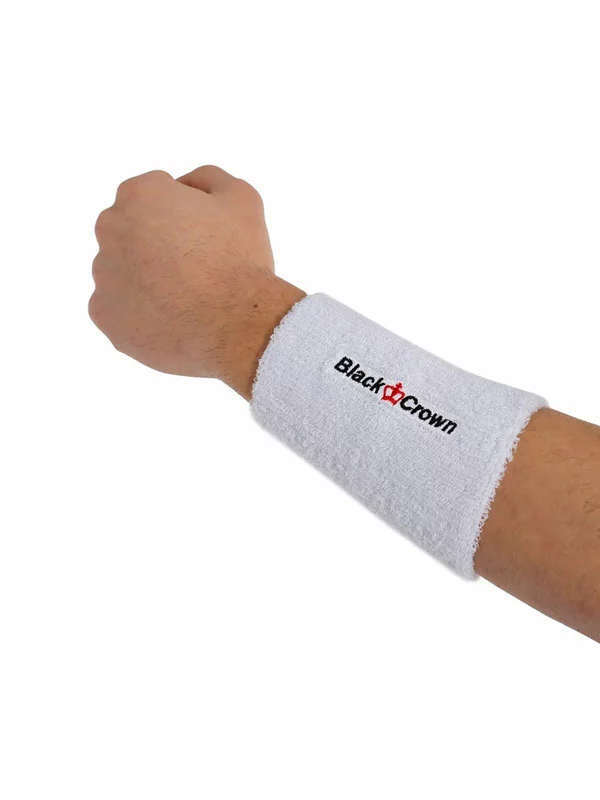 Black Crown znojnik za zapešće u bijeloj boji