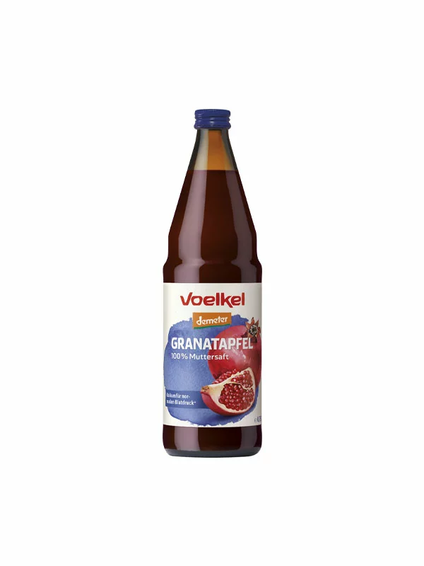 Voelkel Granatapfelsaft 100% Muttersaft – Bio in einer 0,75l Glasflasche