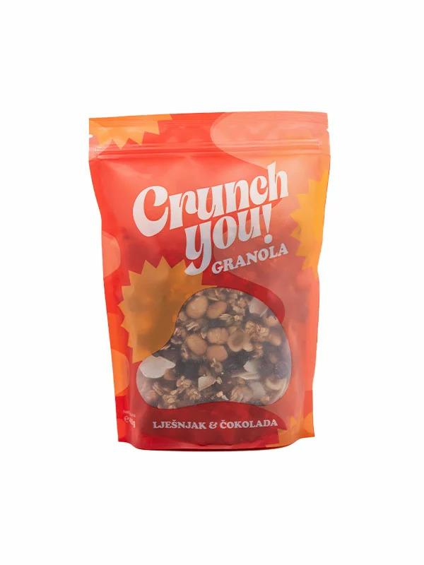 Crunch you! Granola Haselnuss & Schokolade in einer 400g Packung