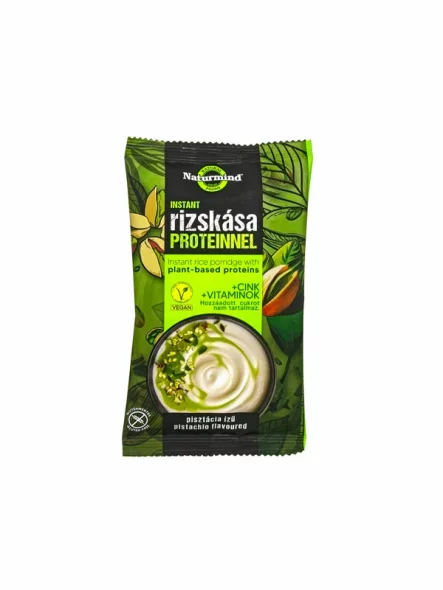 Vegane Instant-Reisprotein-Porridge mit Pistaziengeschmack – Glutenfrei 44g Naturmind