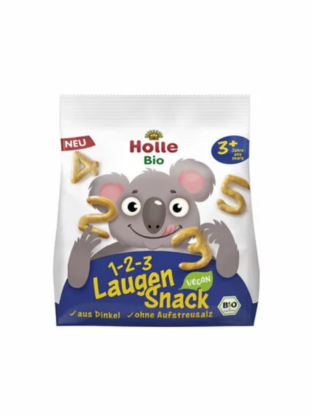 Holle 1-2-3 Laugen Snack (ab 3 Jahren) – Bio in einer 80g Packung