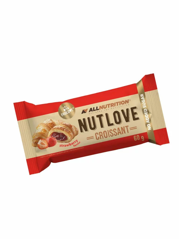 ALL Nutrition Nutlove Croissant mit Erdbeerfüllung ohne Zuckerzusatz – 60g