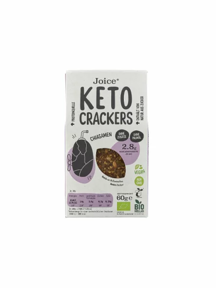 Knusprige KETO Cracker Chia – Bio 60g Joice Foods