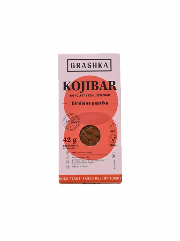 Grashka Vegane Burger aus Gerste & geräucherter Paprika – Bio in einer 200g Packung