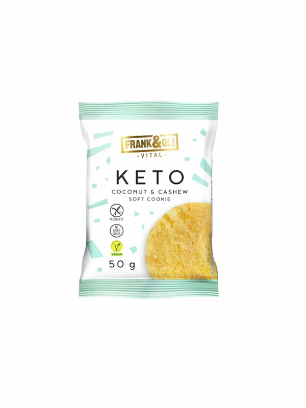 Veganer Keto-Keks Kokos & Cashew – Ohne Zuckerzusatz – 50g Frank & Oli