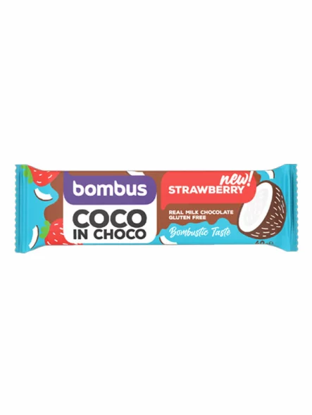 Bombus Coco in Choco – Erdbeere in einer 40g Packung