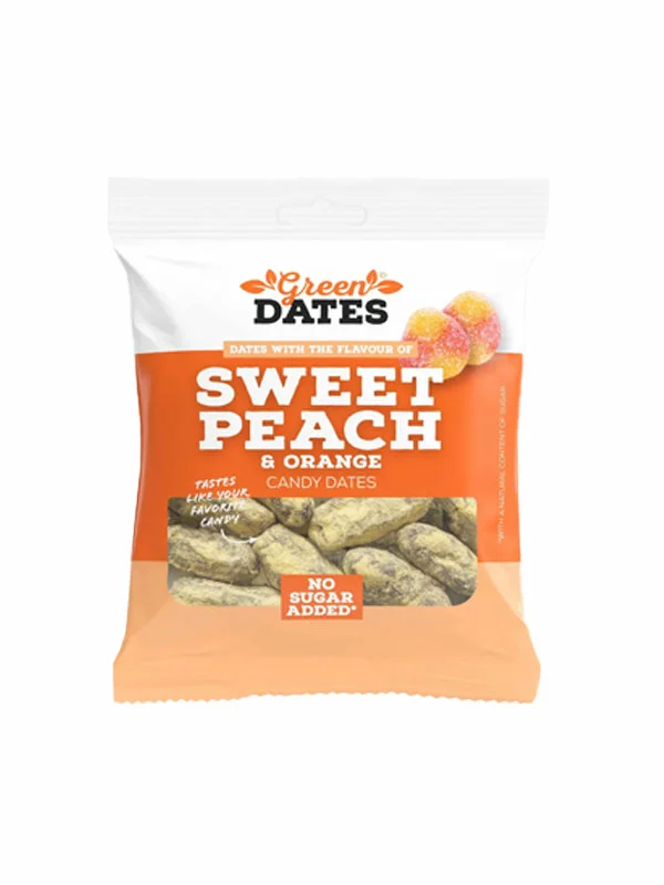 Datteln mit Pfirsich & Orange Geschmack – 90g Green Dates