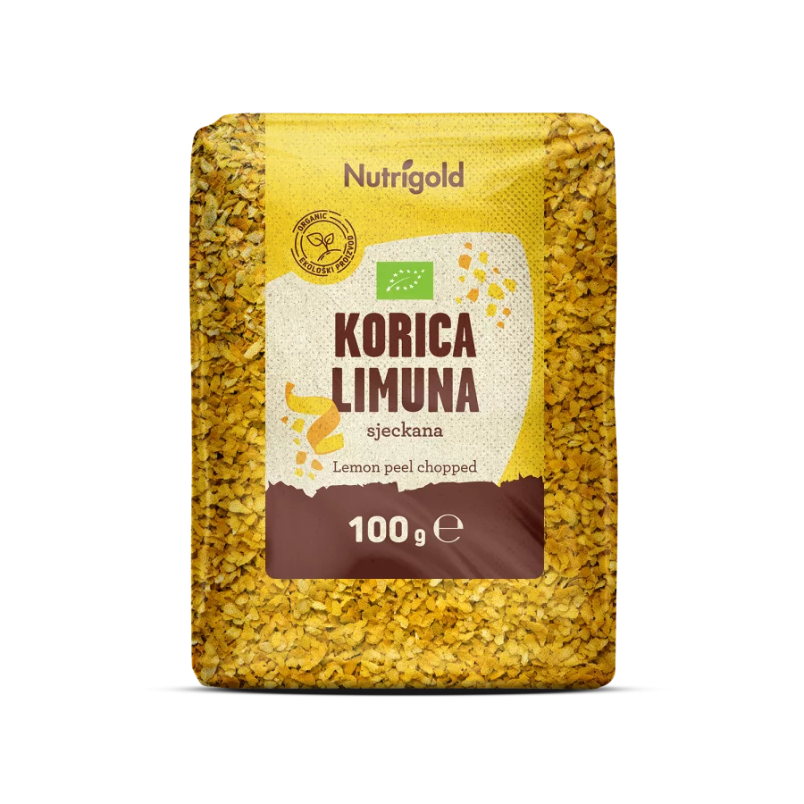 Sjeckana korica limuna - Organska 100g Nutrigold