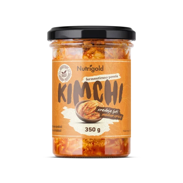 Kimchi Mittelscharf – Fermentiertes Gemüse – 350g Nutrigold