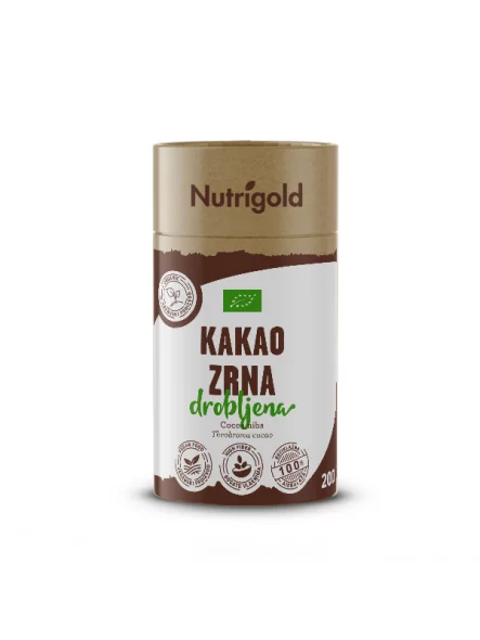 Nutrigold Kakao Nibs - Biologisch in einer 200 Gramm Packung