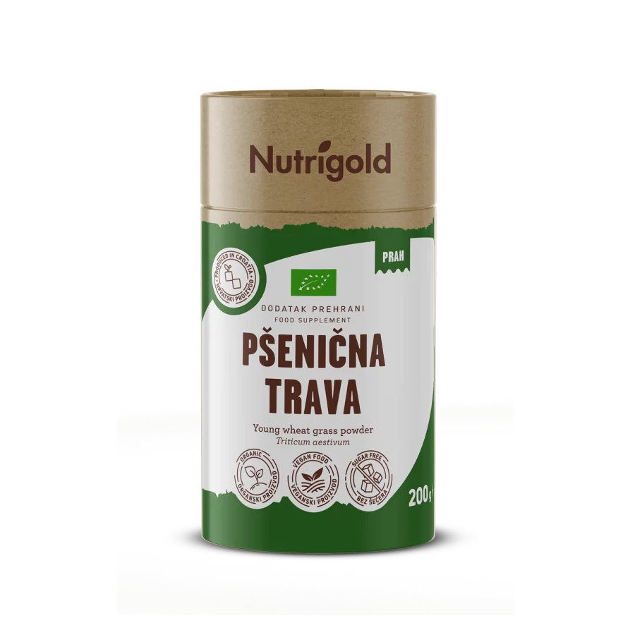 Nutrigold Weizengraspulver – Biologisch in einer 200g Packung
