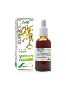 Soria Natural Goldrute natürliches Extrakt in einer 50ml Glasflasche mit Tropfer