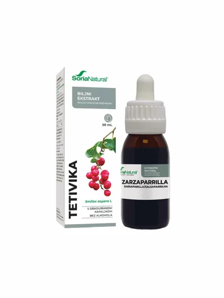 Soria Natural Raue Stechwinde - natürliches Extrakt in einer 50ml Glasflasche mit Tropfer