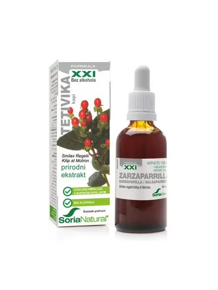 Soria Natural Raue Stechwinde - natürliches Extrakt in einer 50ml Glasflasche mit Tropfer