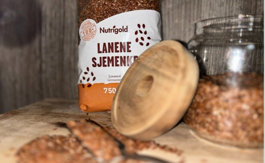 Beutel mit Leinsamen