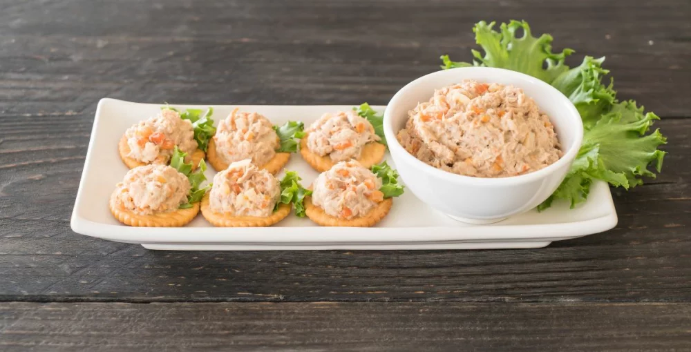 Veganes Thunfisch Rezept auf einem Teller