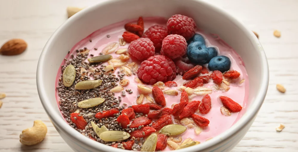 Frühstück mit Goji-Beeren