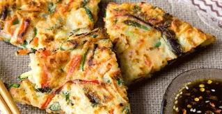 Pajeon – koreanische Mini-Pfannkuchen