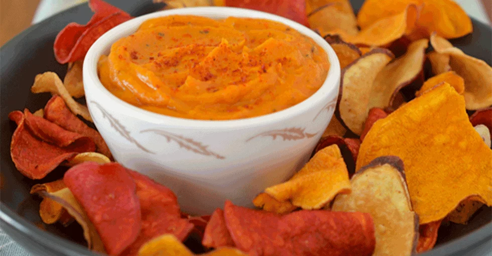 Aufstrich aus Süßkartoffel und Paprika