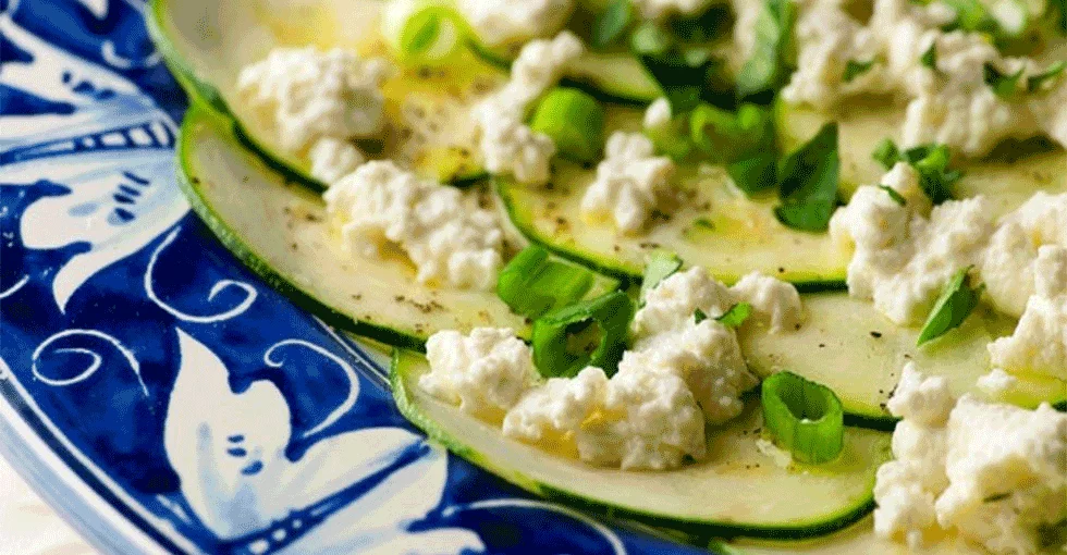 Carpaccio aus Zucchini