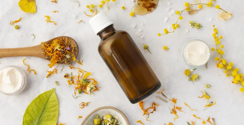 Natürliche Kosmetik und Öle