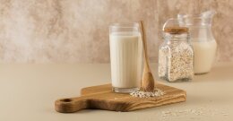 Hafermilch im Glas