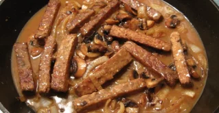 Tempeh in Pilzsauce