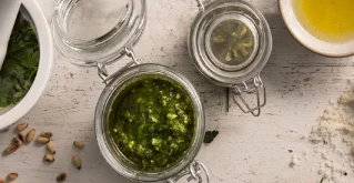 Aufstrich mit Bärlauch