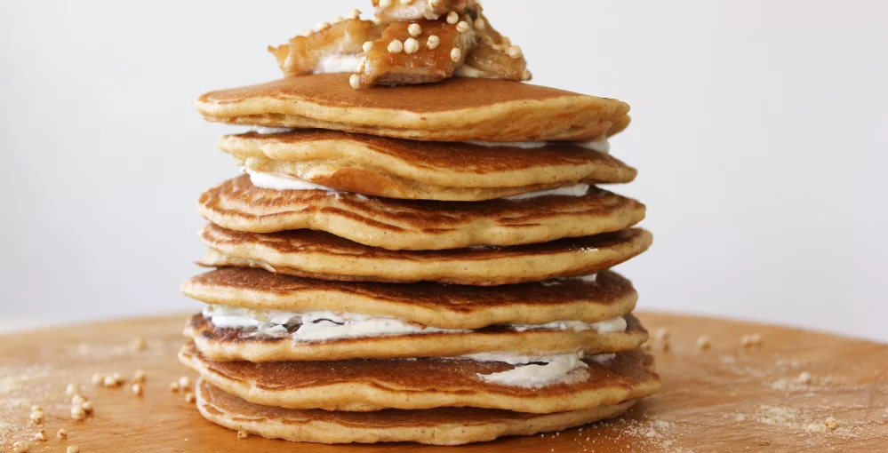 Pfannkuchen mit Bananen