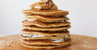 Pfannkuchen mit Bananen