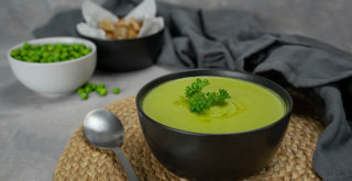 Getrocknete Erbsen Suppe