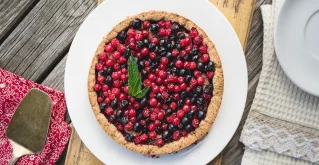Tarte aus Haferflocken & Waldbeeren!