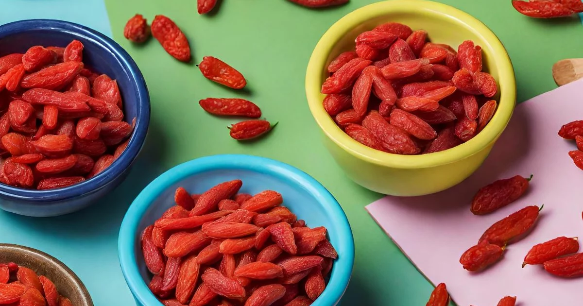 Goji Beeren in Schälchen