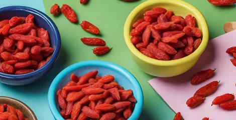 Goji Beeren in Schälchen