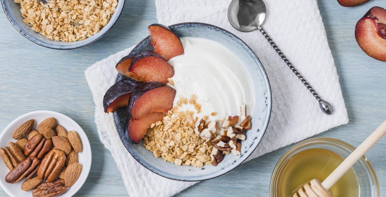 Frühstück mit Früchte