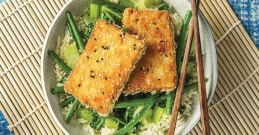 Panierter Tofu mit Sesam