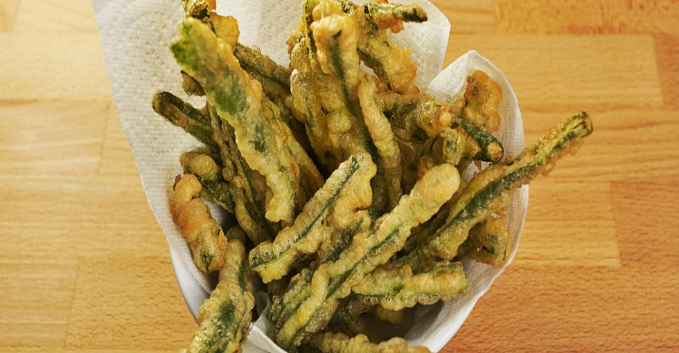 Grüne Bohnen in Tempura – knusprig, leicht und voller Geschmack Grüne Bohnen