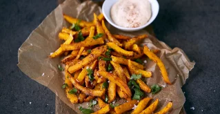 Kürbis-Pommes – eine herbstliche Alternative zu klassischen French Fries! Kürbis Pommes