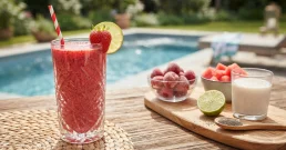 Sommergenuss im Glas: cremiger Smoothie mit Chiasamen