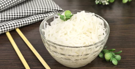 Leichte Pasta in einer Schüssel