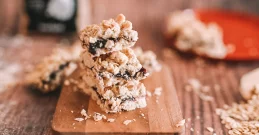 Haferkuchen mit Marmelade