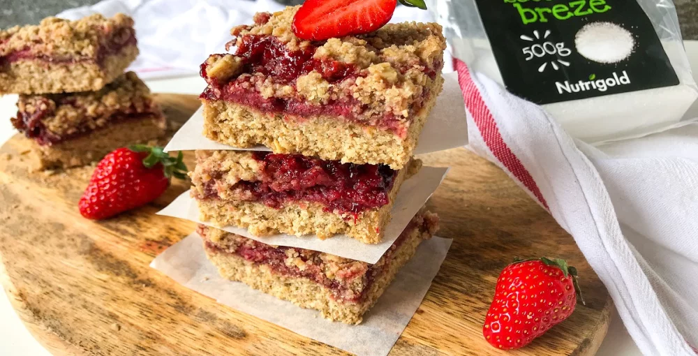 Schnitten mit Erdbeeren