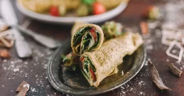 Tortillas mit Spinat