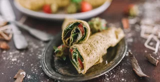 Tortillas mit Spinat