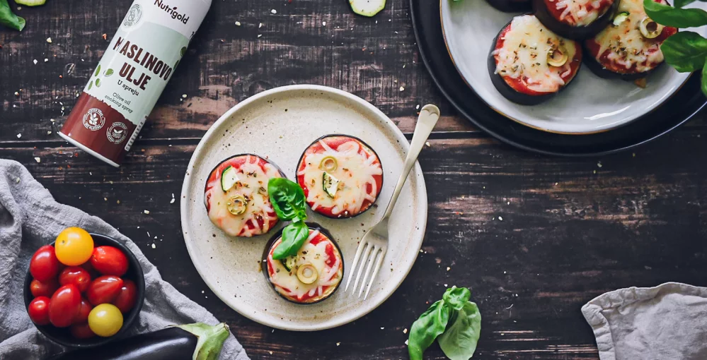 Mini-Auberginen-Pizza