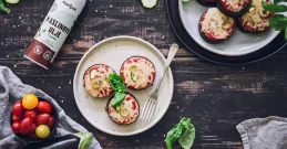 Mini-Auberginen-Pizza