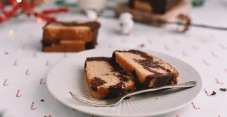 Marmorkuchen ohne Mehl & Zucker