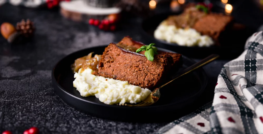 Vegetarischer „Meatloaf“