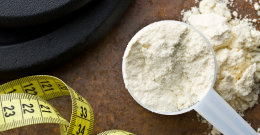 Protein im Messlöffel