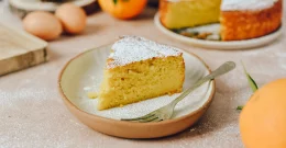 Aromatischer Mandelkuchen mit Orange